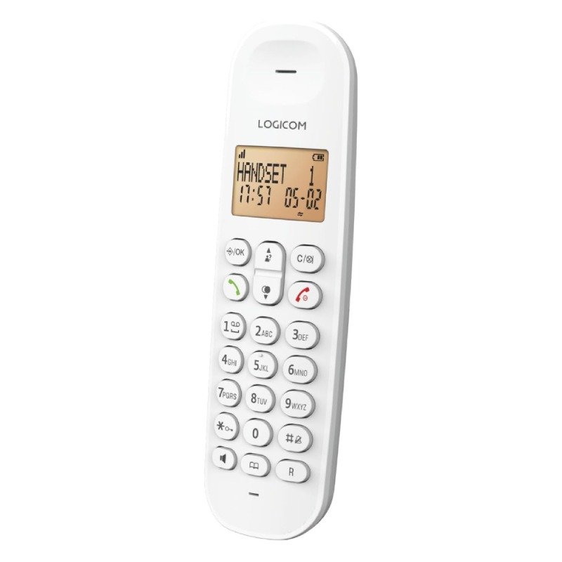 Téléphone Sans Fil DECT LOGICOM Iloa 150 Solo - Blanc 2 telephone sans fil dect logicom iloa solo blanc x