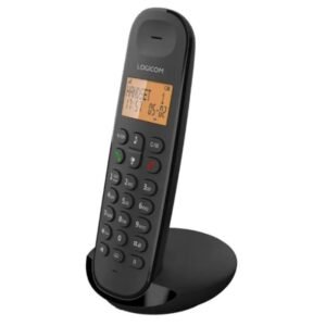 telephone sans fil dect logicom iloa solo noir