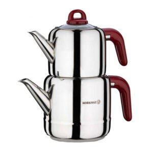 theiere korkmaz hera rouge l l inox