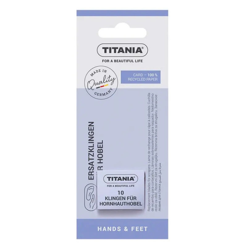 TITANIA LAME DE RECHARGE POUR RABOT 1 titania grattoir a lames pour pieds