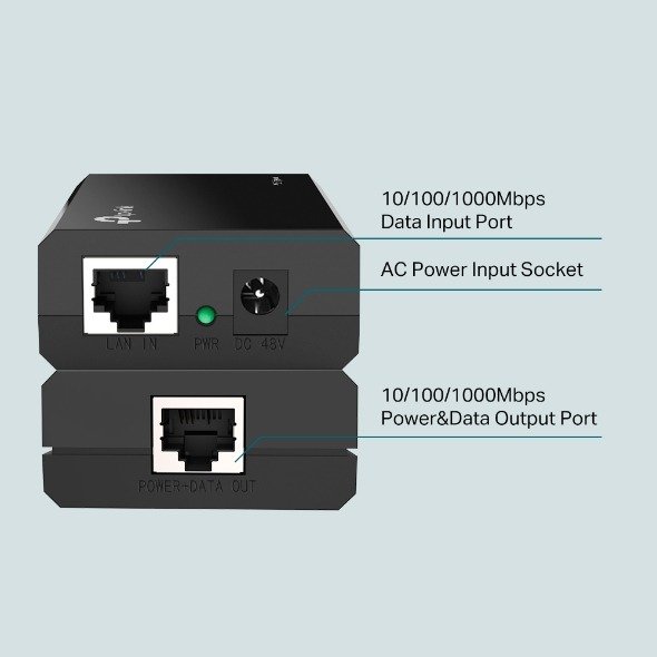 Kit Adaptateur TP-LINK Injecteur PoE 5 tl poes un normal s