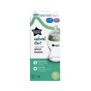 TOMMEE TIPPEE COLSE TO NATURE BIBERON BLAN EN VERRE 0M+ 250ML 3 tommee tippee colse to nature biberon blanc en verre m ml
