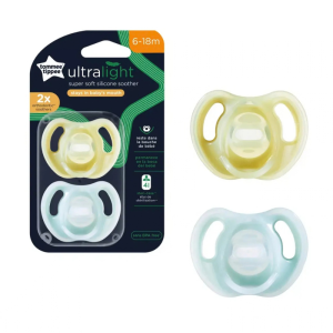 TOMMEE TIPPEE LOT DE 2 SUCETTES ULTRA LEGERE 6-18 MOIS 3 tommee tippee lot de sucettes ultra legere mois