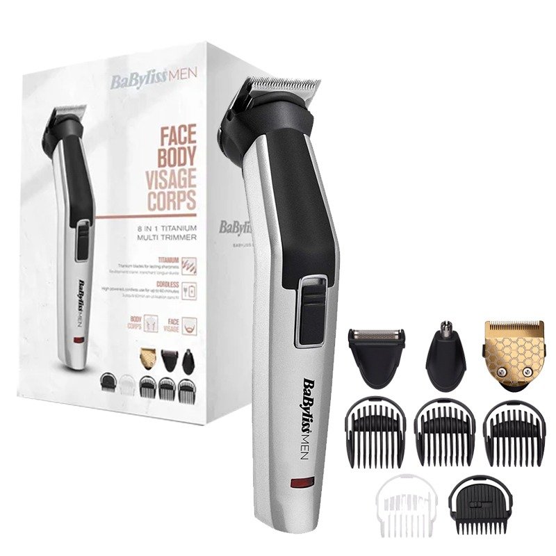Tondeuse Multi-Usages 8en1 BABYLISS MT726E - Titanium 1 tondeuse multi usages en babyliss mte titanium