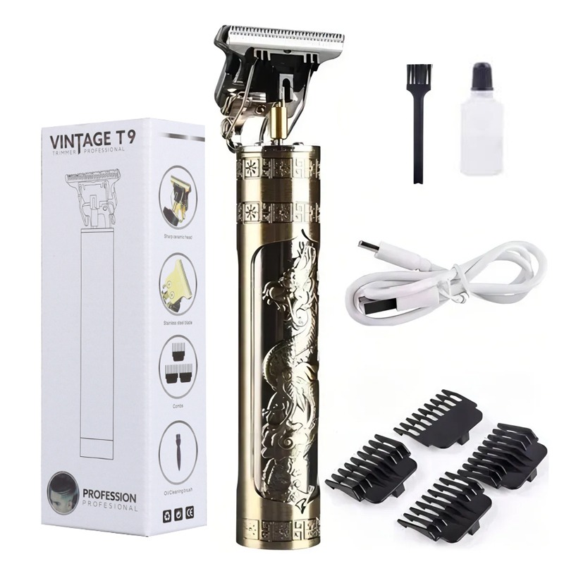 Tondeuse à cheveux Rechargeable TRIMMER VINTAGE T9 - Gold 1 tondeuse trimmer vintage t gold