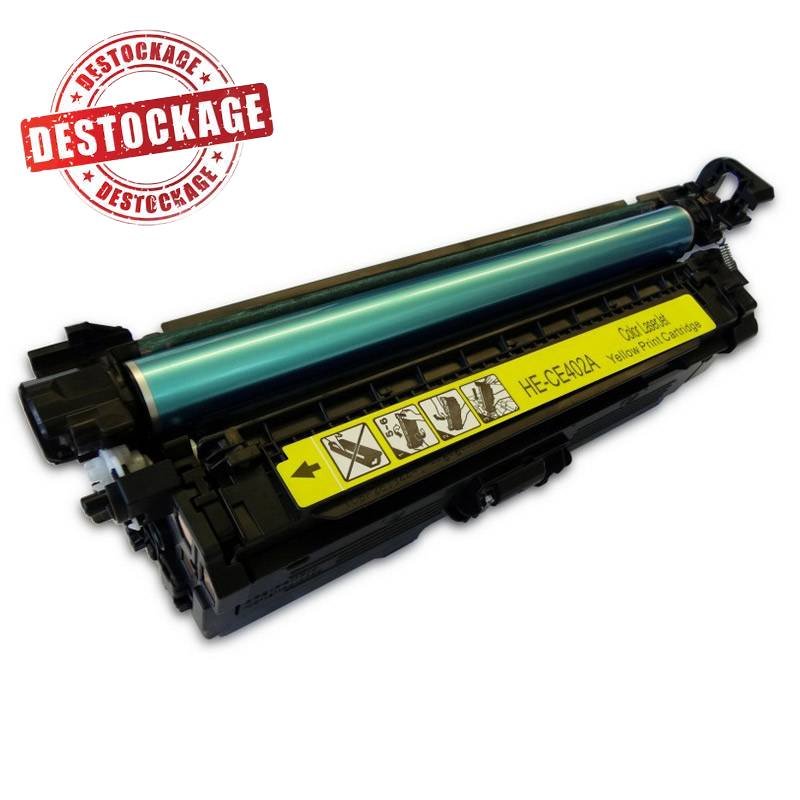 Toner Adaptable Compatible HP 507A CE402A/CE252A - Jaune (CE402A-CE252A) 1 toner adaptable compatible hp a cea cea jaune cea cea d