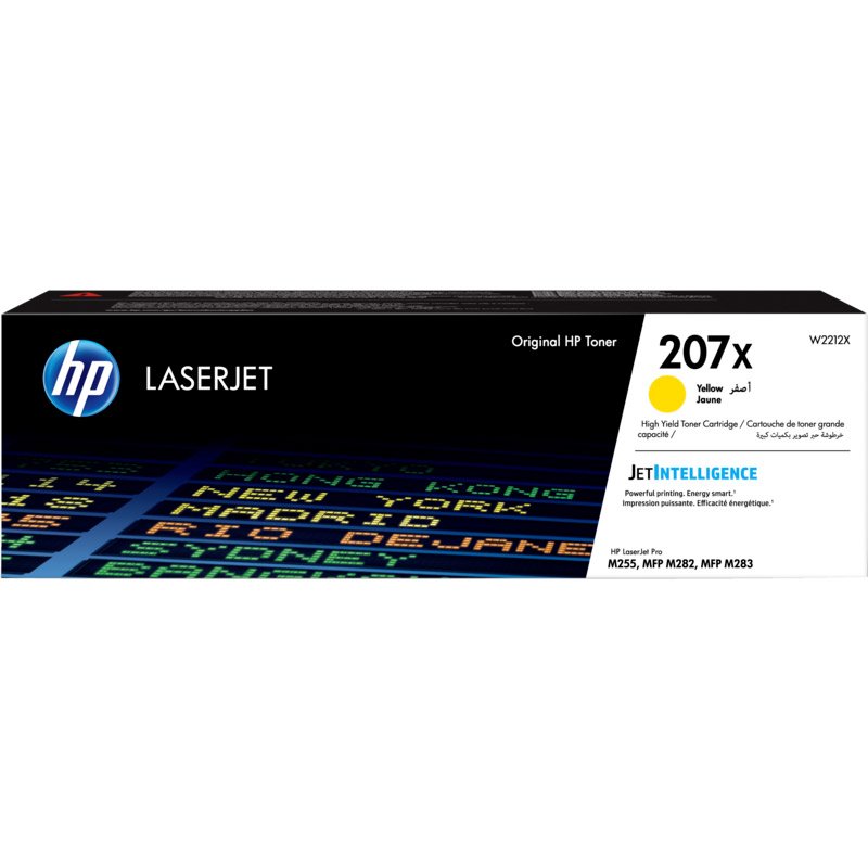 Toner Laser ORIGINAL HP 207X À Haute Capacité - Jaune (W2212X) 2 toner laser hp original x a haute capacite jaune wx