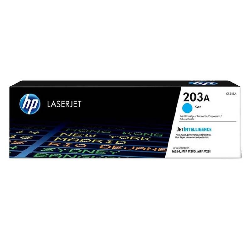 HP 203A cartouche de toner LaserJet Cyan authentique 1 toner laserjet hp a cyan pages