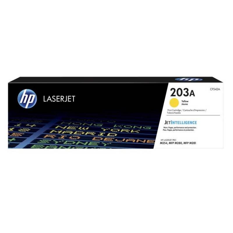 Cartouche de toner Jaune authentique HP 203A pour LaserJet 1 toner laserjet hp a jaune pages