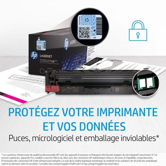 Toner Laser ORIGINAL HP 207X À Haute Capacité - Jaune (W2212X) 6 toner laserjet hp x noir