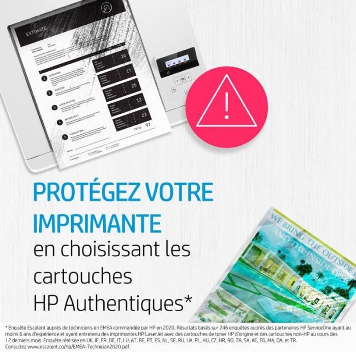Toner Laser ORIGINAL HP 207X À Haute Capacité - Jaune (W2212X) 5 toner laserjet hp x noir