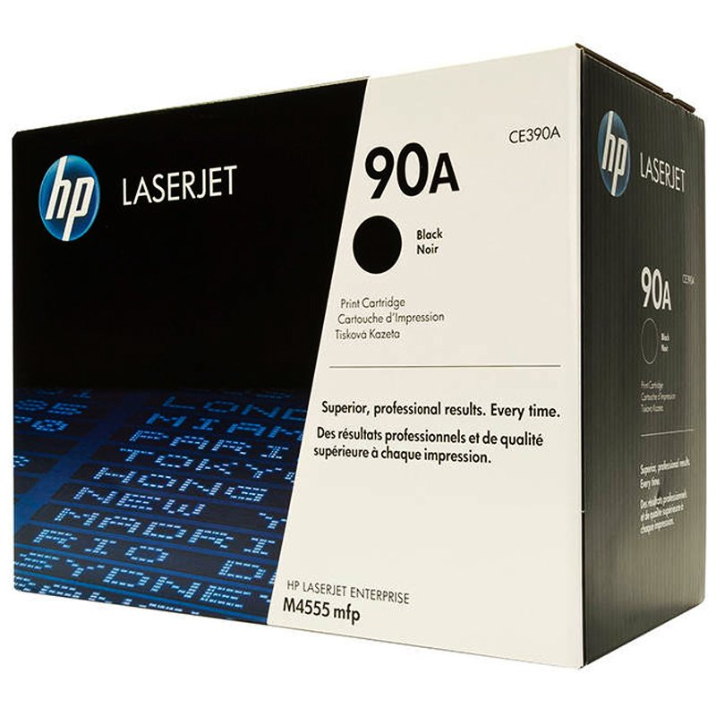 Toner LaserJet original HP 90A - Noir (CE390A ) 5 toner original hp a cea noir