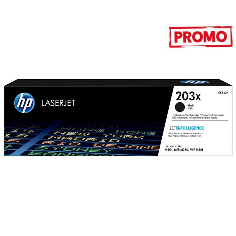 Toner original LaserJet HP 203X - Noir (CF540X) 1 toner original laserjet hp x noir cfx