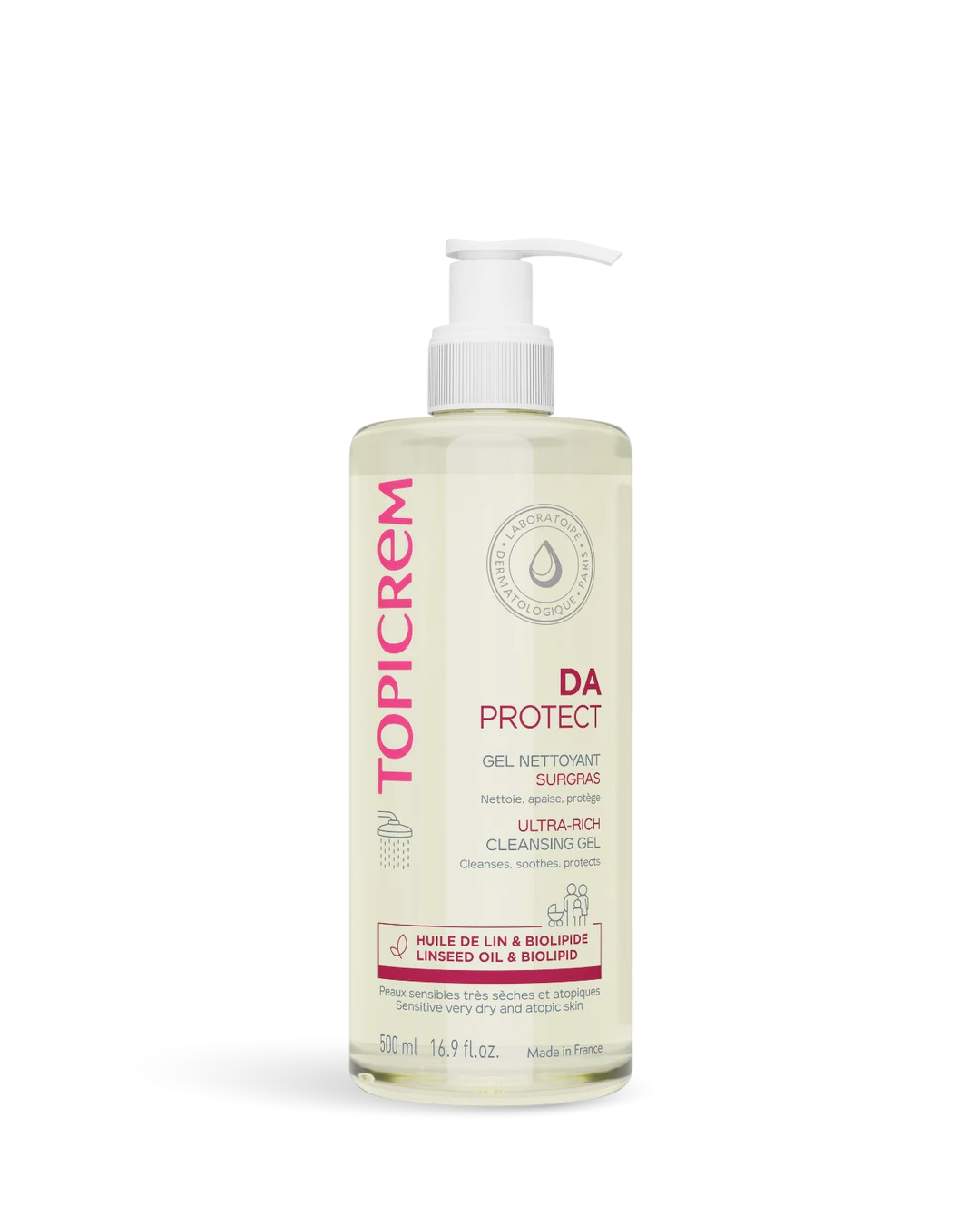 TOPICREM DA PROTECT GEL NETTOYANT SURGRAS 500ML 1 topicrem da protect gel nettoyant surgras ml