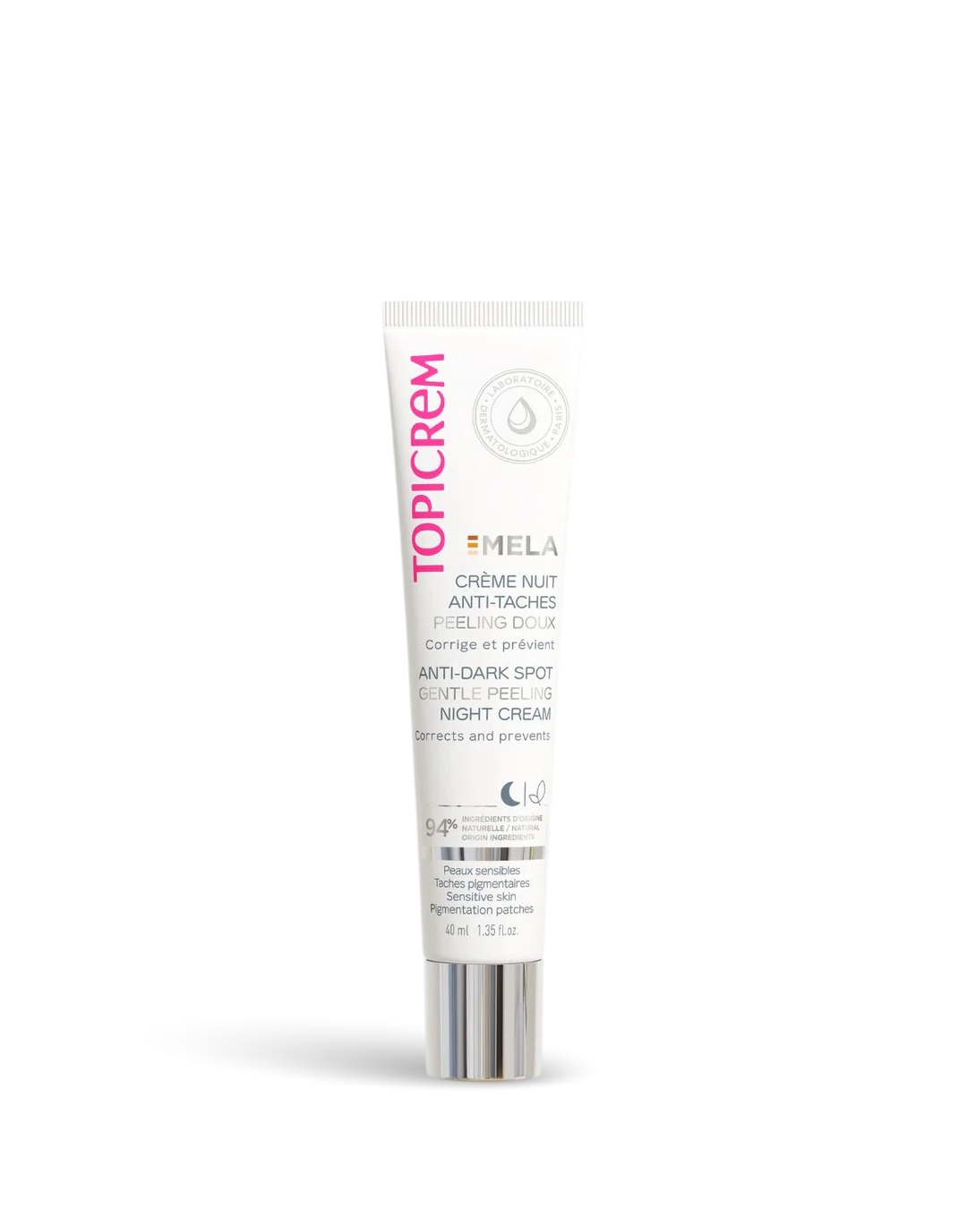 TOPICREM MELA CREME NUIT ANTI TACHES PEELING DOUX 40ML 1 topicrem mela creme nuit anti taches peeling doux ml