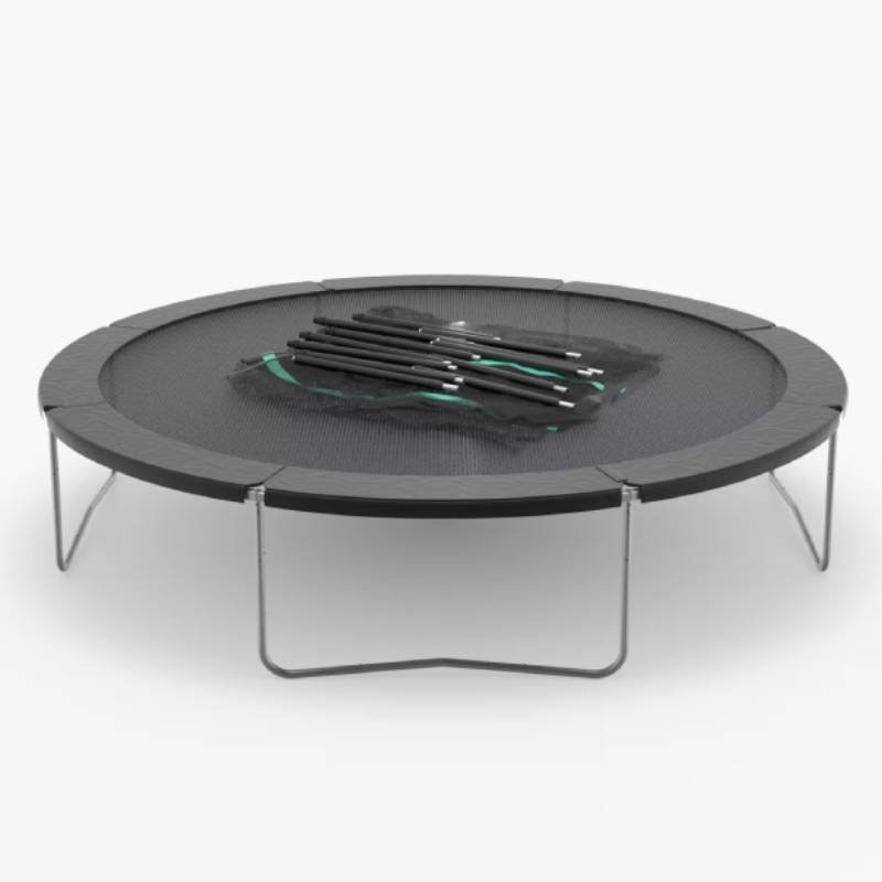 Trampoline 420 DOMYOS avec filet de protection - Noir 2 trampoline domyos avec filet de protection noir