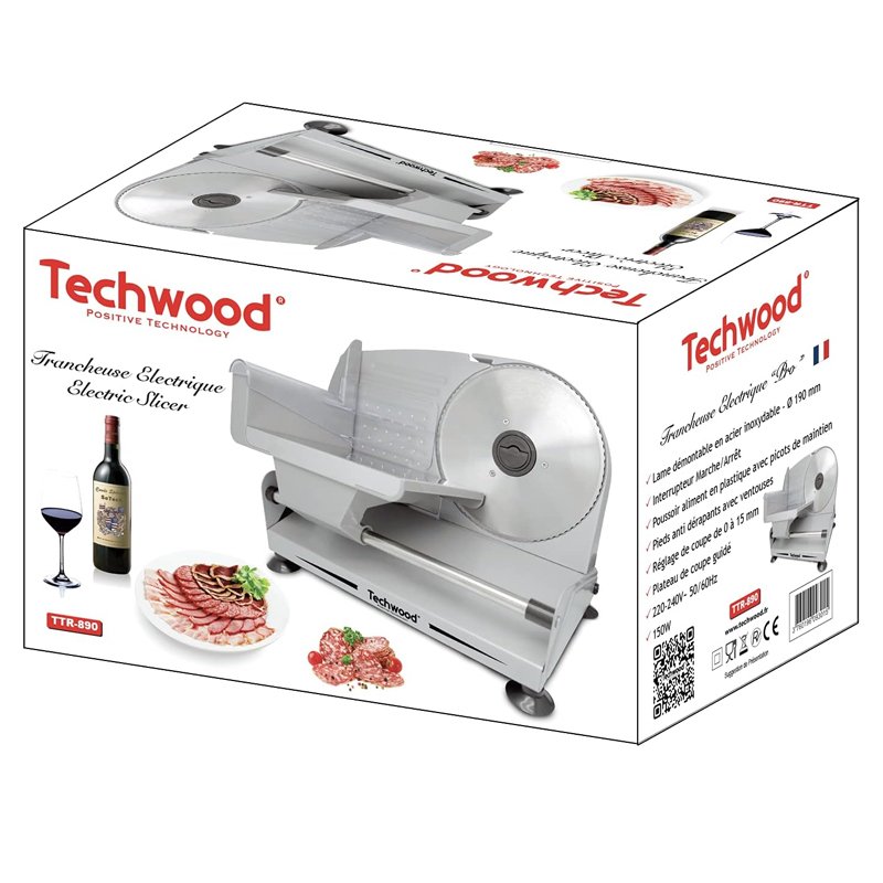 Trancheuse Électrique TECHWOOD TTR-890 150W - Gris 2 trancheuse lectrique techwood ttr w gris