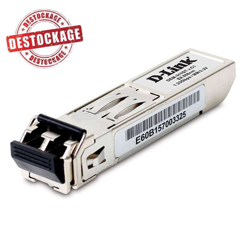 Transceiveur D-LINK DEM-311GT 1 port Mini-GBIC vers 1000Base-SX 1 transceiveur d link dem gt port mini gbic vers base sx metres argent d