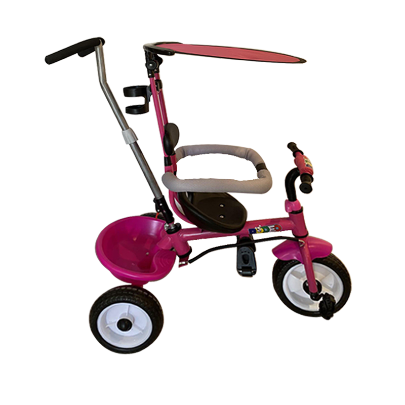 Tricycle RODEO K007 Avec Canne Directionnel Et Pare-soleil - Rose 1 tricycle rodeo k avec canne directionnel et pare soleil rose