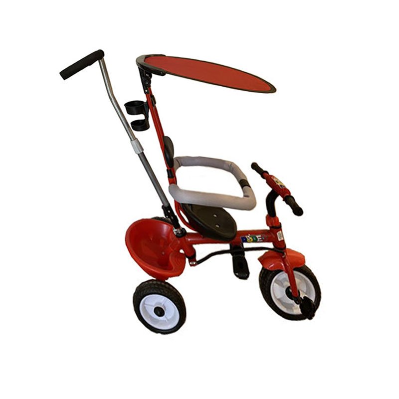 Tricycle RODEO K007 Avec Canne Directionnel Et Pare-soleil - Rouge 1 tricycle rodeo k avec canne directionnel et pare soleil rouge