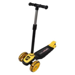 trottinette pour enfant cool wheels en acier lumineux jaune f