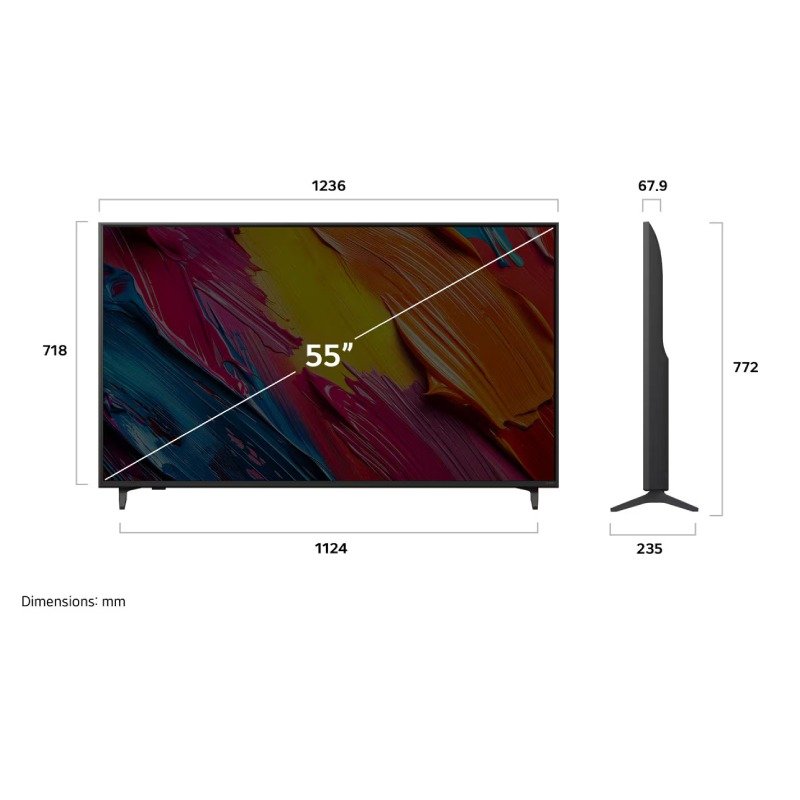 TV LG 55 '' QNED EV AI QNED70 4K Smart TV 2025 - Noir 3 tv lg qned ev ai qned k smart tv noir