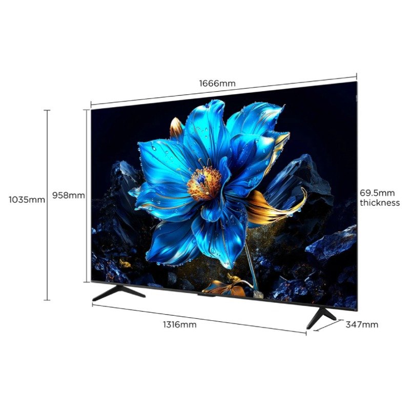 TV TCL 75'' Smart P7K QLED UHD 4K 7 tv tcl smart pk qled uhd k