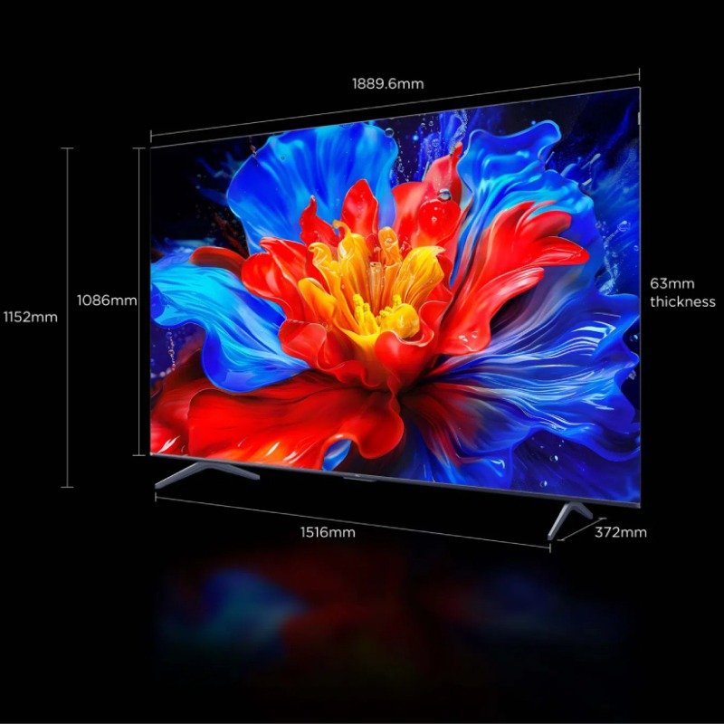 TV TCL 85'' Smart P8K QLED UHD 4K 10 tv tcl smart pk qled uhd k