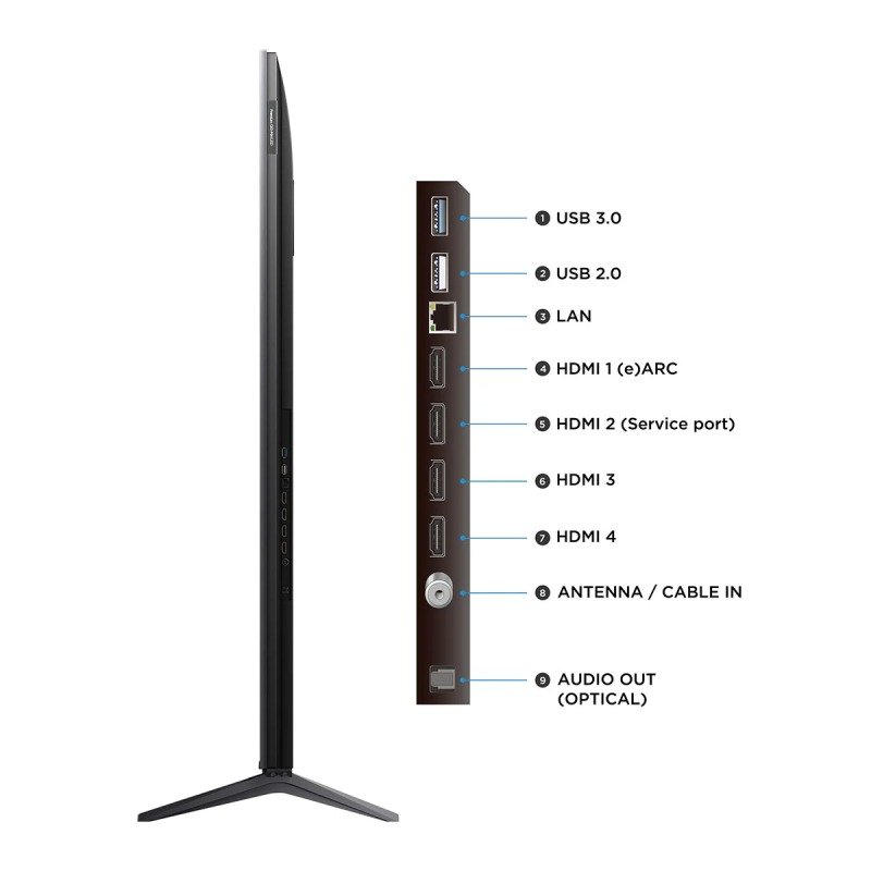 TV TCL 85" Smart TV QLED MINI LED TV-TCL-85C6K- Noir 6 tv tcl smart tv qled mini led tv tcl ck noir