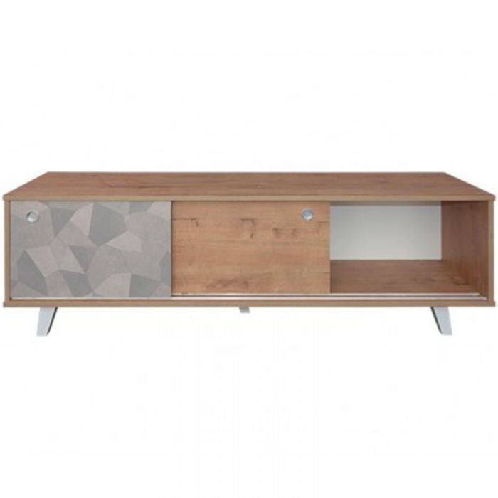 Table TV SOTUFAB SYMPHONIE - Chêne & Kaleido 3 tvoc ka