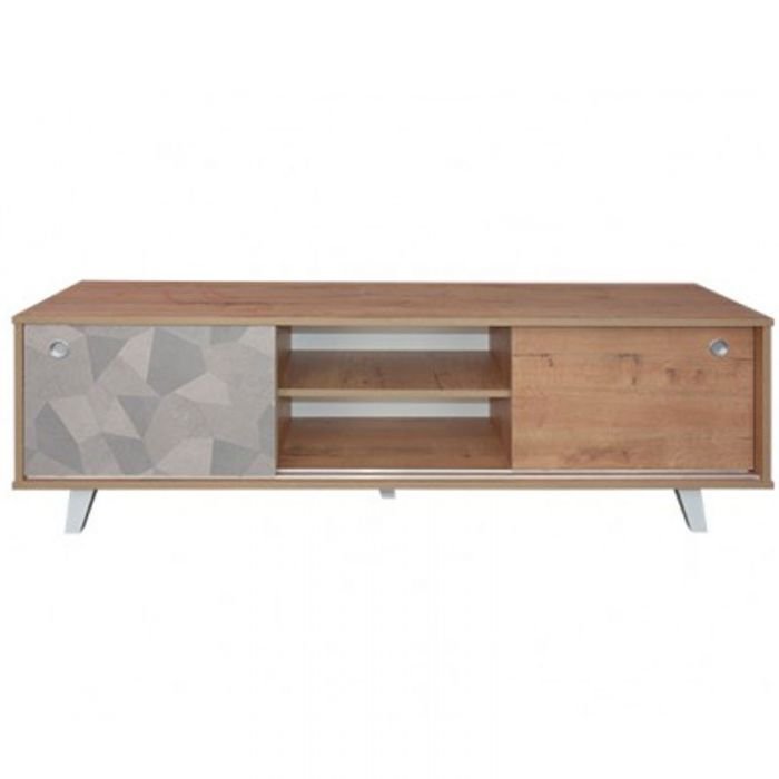 Table TV SOTUFAB SYMPHONIE - Chêne & Kaleido 1 tvoc ka