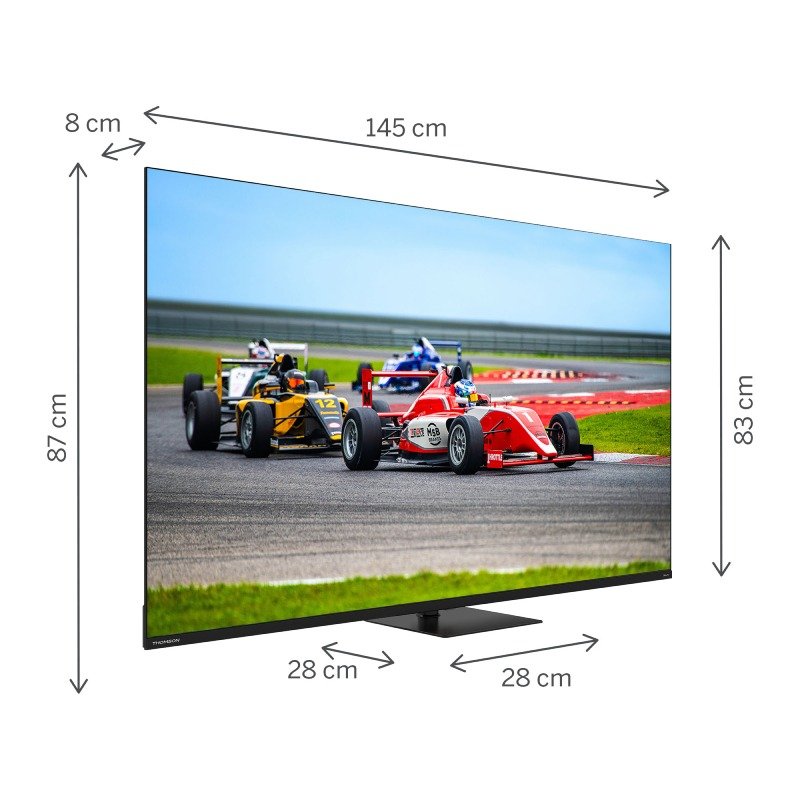TV Thomson 65" 65QG7C14 QLED Pro UHD 4K Google Tv - Noir 2 tv thomson qgc qled pro uhd k google tv noir