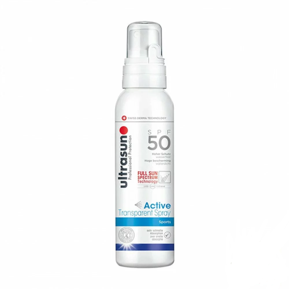 ULTRASUN ACTIVE TRANSPARENT SPRAY SPORTS SPF50 150ML 1 ultrasun active transparent spray sports spf ml
