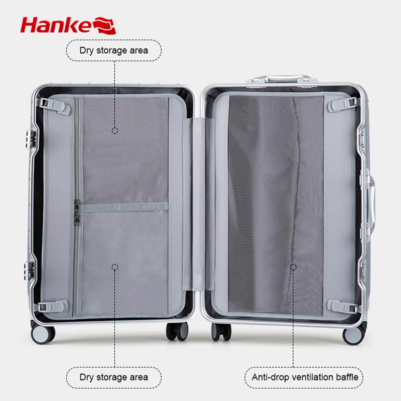 Valise HANKE H9866 Polycarbonate Moyenne 24" - Blanc 3 valise hanke h polycarbonate moyenne noir