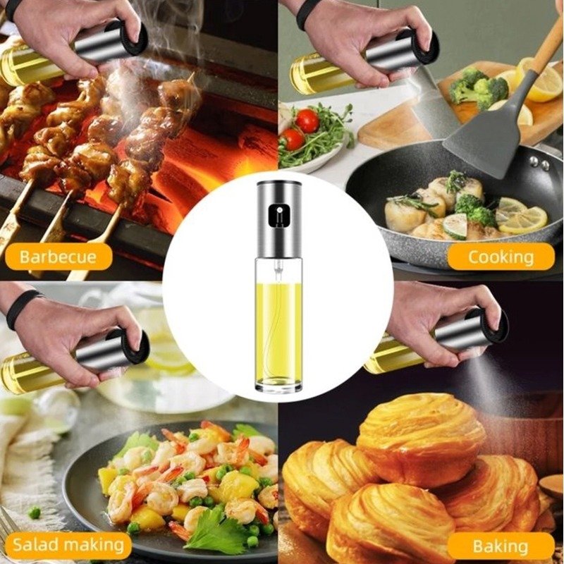Vaporisateur Huile Et Vinaigre 100ml - Silver 4 vaporisateur huile et vinaigre ml blanc e