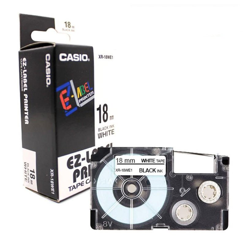 Cassette à Ruban CASIO XR-18WEI 18 mm 2 vdsv