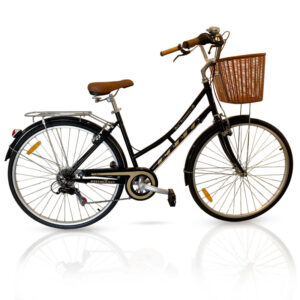 velo de ville rodeo cvs avec panier avant noir
