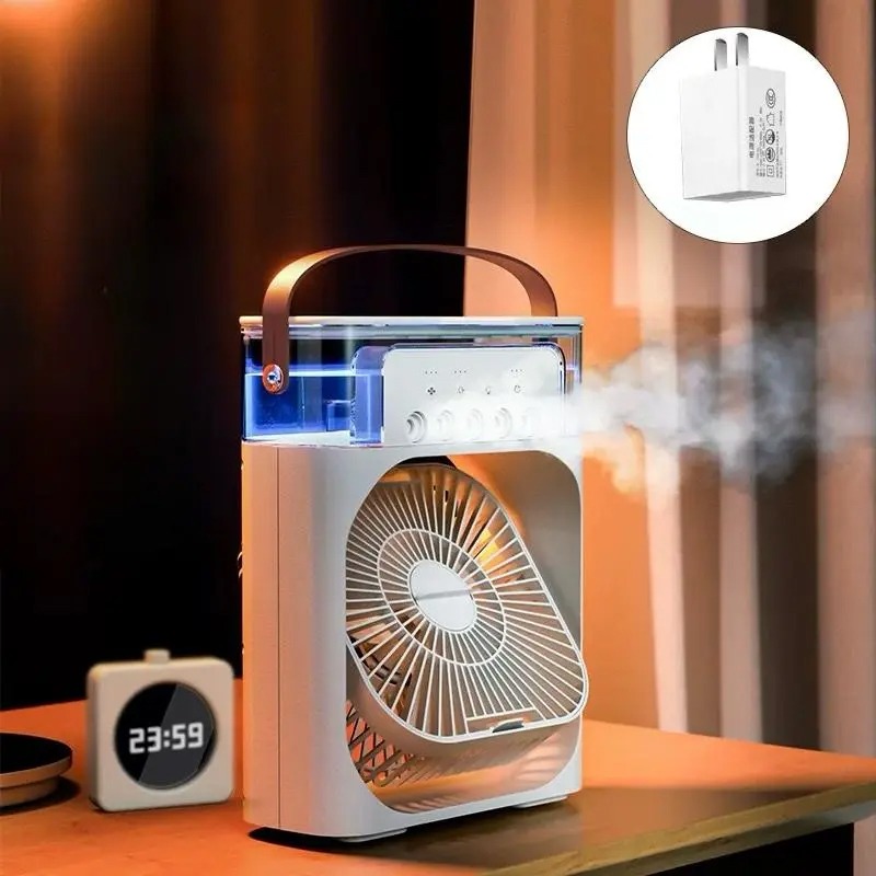 Ventilateur Brumisateur 2en1 Avec Réservoir d’Eau - Noir 4 ventilateur brumisateur en avec reservoir d eau noir