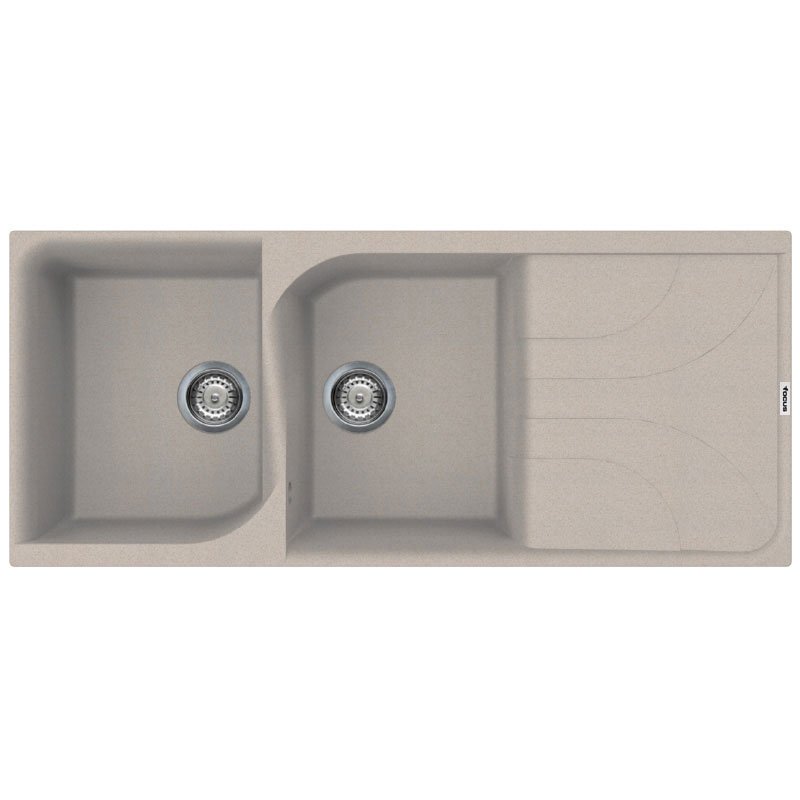 Évier De Cuisine Encastrable FOCUS Graniteck 2 Bacs + égouttoir - Avena 1 vier de cuisine encastrable focus graniteck bacs gouttoir avena