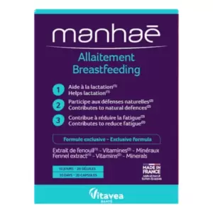 VITAVEA MANHAE ALLAITEMENT 20 CAPSULES 3 vitavea manhae allaitement capsules