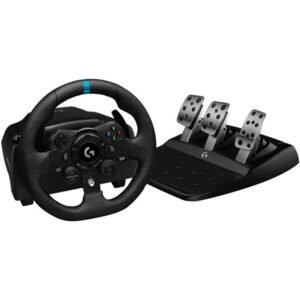volant de course avec pedales logitech g noir