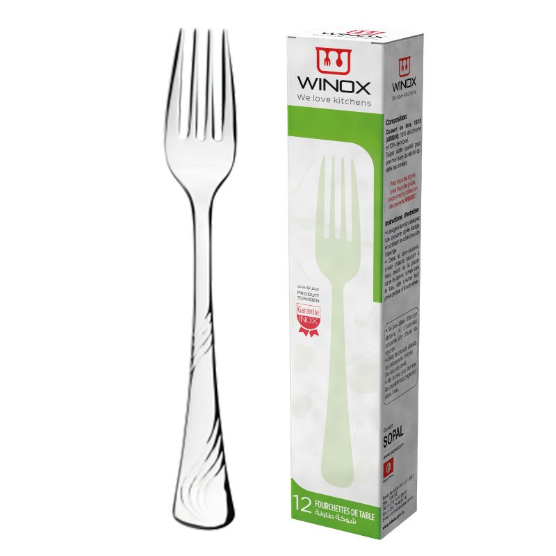 Etui Fourchette À Fruits WINOX Série Morjene 12 Pièces - Inox 18/10 1 w