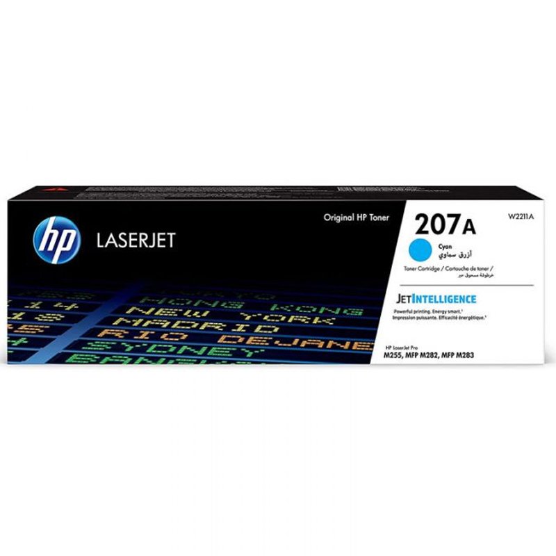 Cartouche de toner HP 207A cyan LaserJet originale / 1250 pages W2211A 2 wa