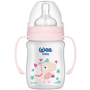 wee baby biberon col large pp avec poingee m ml