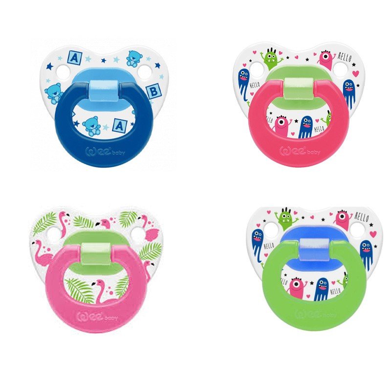 WEE BABY SUCETTE DECOREE 6-18M 834 1 wee baby sucette decoree m